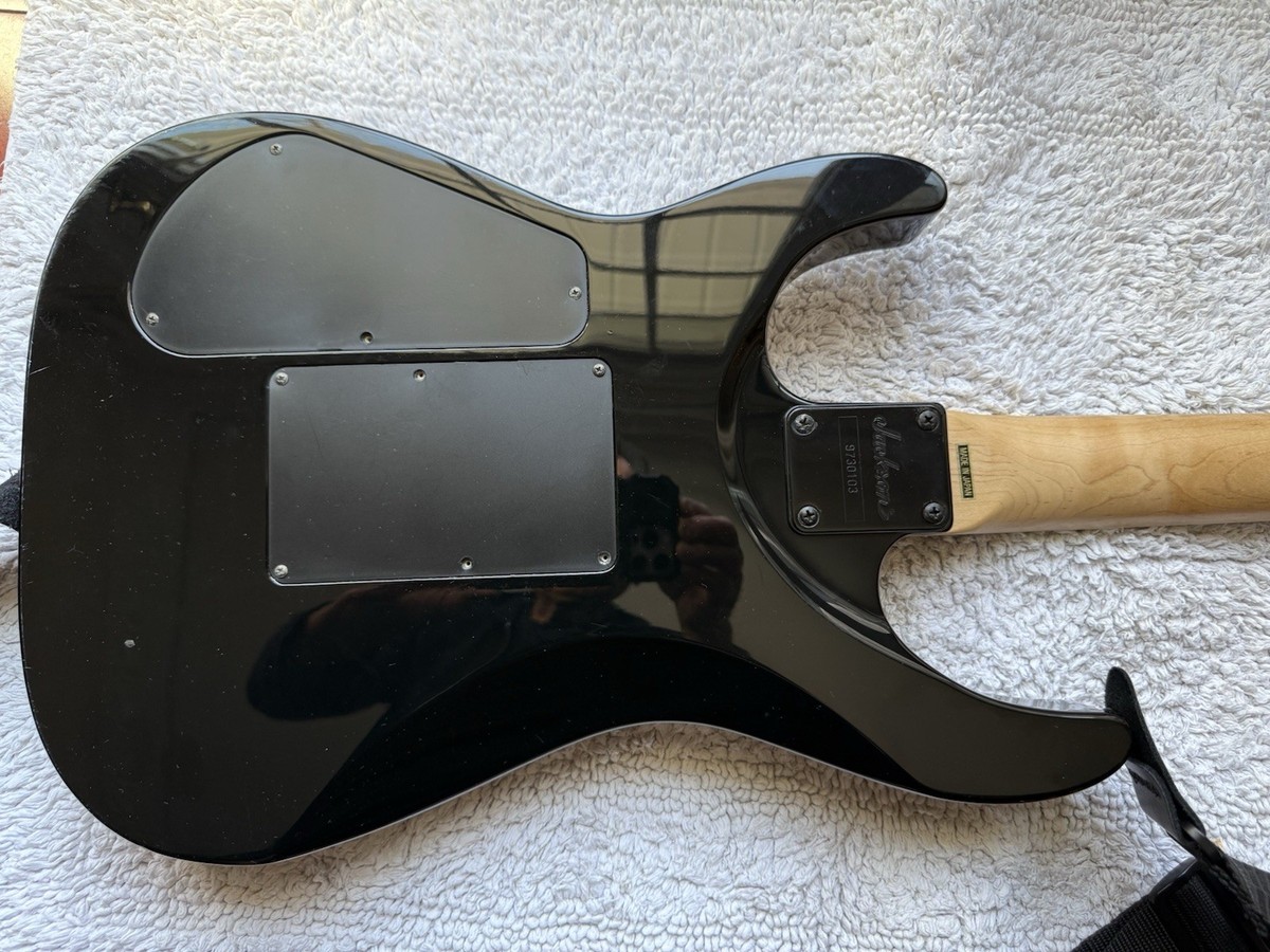 Jackson DXMG Dinky Black Made in Japan EMG-HZ Pickups and case | eBay