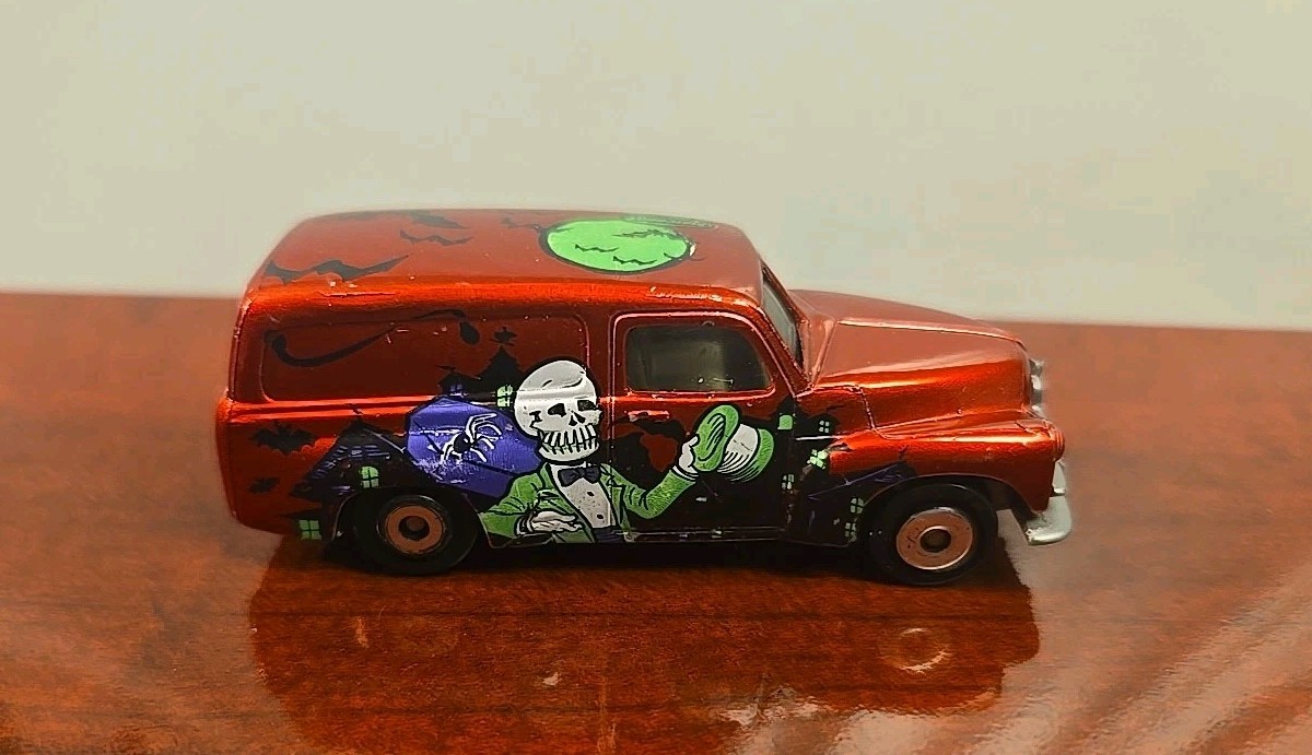 Matchbox 1995 FJ Holden Panel Van Red Skeleton 1:58 | eBay