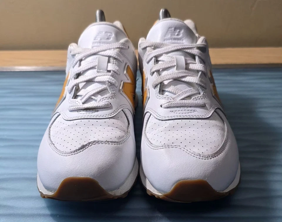 New Balance 574 Blanco/Marrón Claro/Naranja GC574FCS Talla 7 Foto 3 de 4