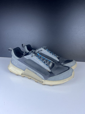 ECCO BIOM 2.1 Waterproof Trail Sneakers Gray Blue Mens US 10-10.5 EU 44