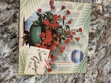 1954 Kinder’s Flowers Vintage Calendar 