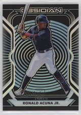2021 Panini Chronicles Obsidian Electric Etch Carolina Blue Ronald Acuna Jr 17wc