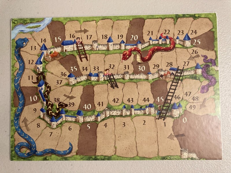 Carcassonne - Snakes n Ladders Scoreboard Expansion - 2-sided - READ DESCRIPTION