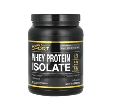 California Gold Nutrition Sport, Whey Protein Isolate, Unflavored, 1 Lb (454 G)