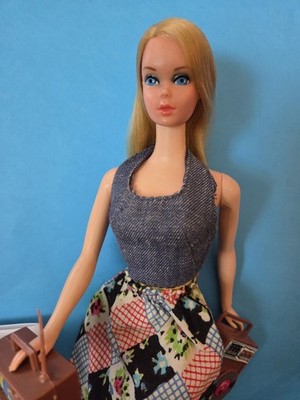 1970s Vintage BUSY BARBIE With Holdin' Hands #3311 Head+Taiwan TNT