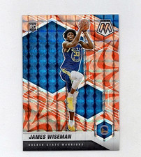 James Wiseman - 2020 Panini Mosaic - Reactive Orange Prizm Rookie Card #205. rookie card picture