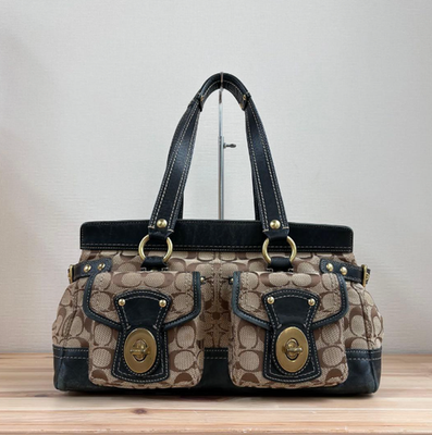 バッグ COACH Totebag Legacy Turn Lock Signature s-l400.png
