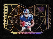 2018 Obsidian Vitreous Die-Cut Electric Etch Orange 2/50 Saquon Barkley 7zf
