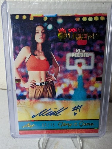 2025 Leaf Glory Of The Game Nika Muhl Auto -Court Queens 2/15
