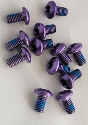 12pk Disc Brake Rotor Bolts Torx T25 M5x10mm SRAM MTB Road Bike