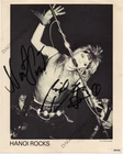 HANOI ROCKS 8x10 Photo MICHAEL MONROE & NASTY SUICIDE 11th Kids Autograph SIGNED