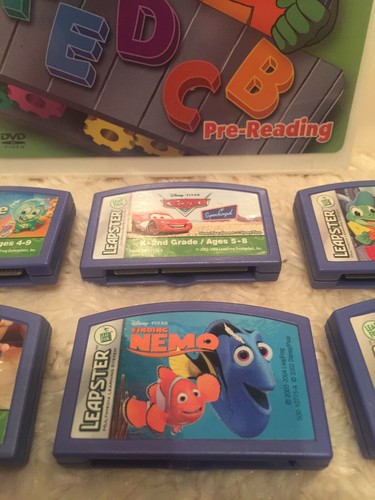 Leap Frog Leapster Games + Bonus DVD All Tested All Work Reading Letters EUC - Picture 3 of 12