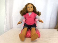 American Girl Just Like You 2013 Short Brown Hair Brown eyes Chair Top
