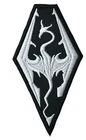 Skyrim Logo Embroidered 3.5" Tall Iron on Patch