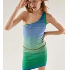 NWT Urban Outfitters Jax One Shoulder Mini Dress Size L