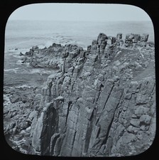 c1890s Magic Lantern Slide Photo Land's End Cornwall York & Son
