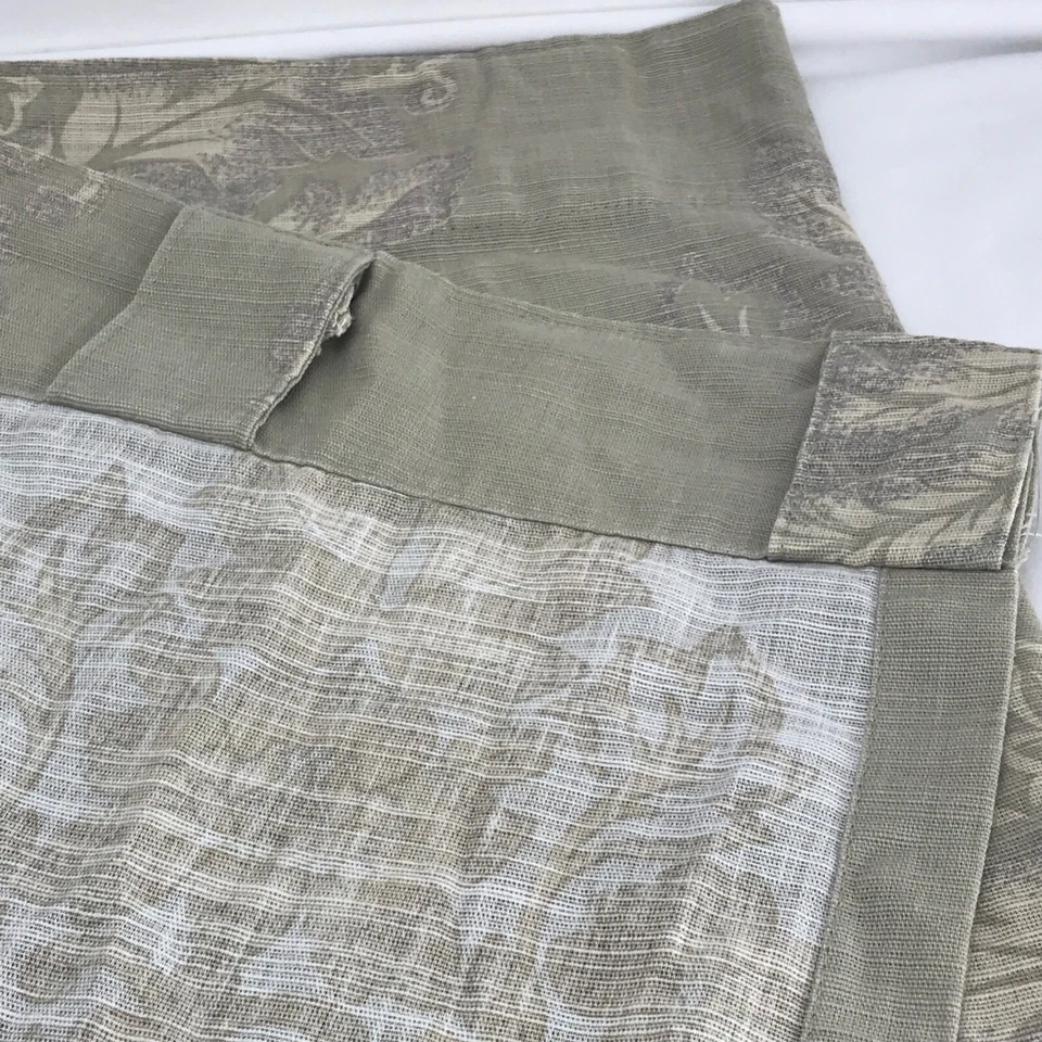 Allen + Roth Floral Medallion 52 x 84 pulgadas Paneles de cortina filtrantes de luz tostada x 2 Foto 2 de 4