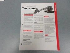 Gradall XL 3200-3 Excavator 4 Page Brochure