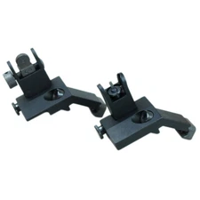 Front Rear 45 Degree Offset Rapid Transition Folding Iron Sight Set Picatinny