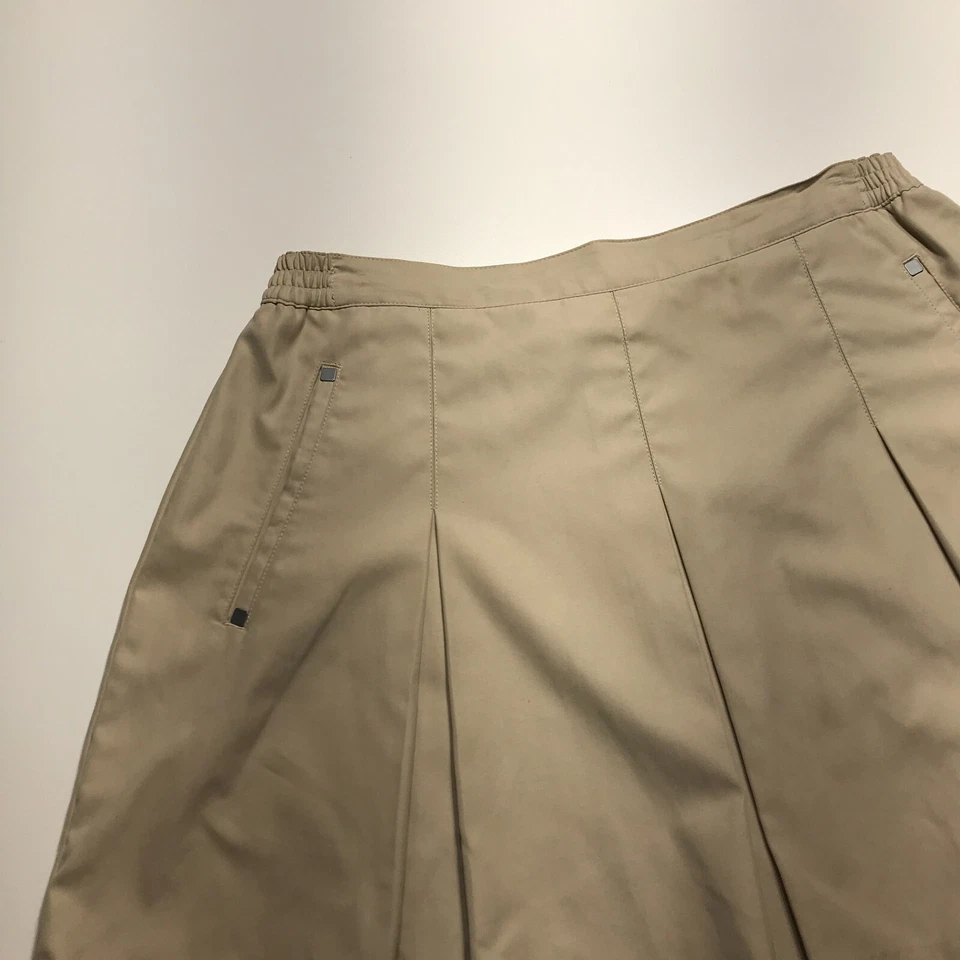 Falda Jamie Sadock Mujer 12 Tostado Caqui Plisada Cintura Elástica Bolsillos Exterior Foto 3 de 4