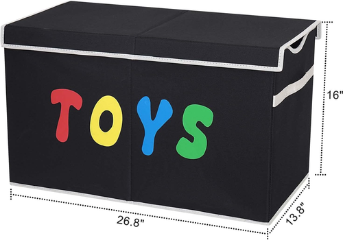Toy Box Chest, Collapsible Sturdy Storage Bins with Lids, Extra Large Kids Toy S - Picture 4 of 12