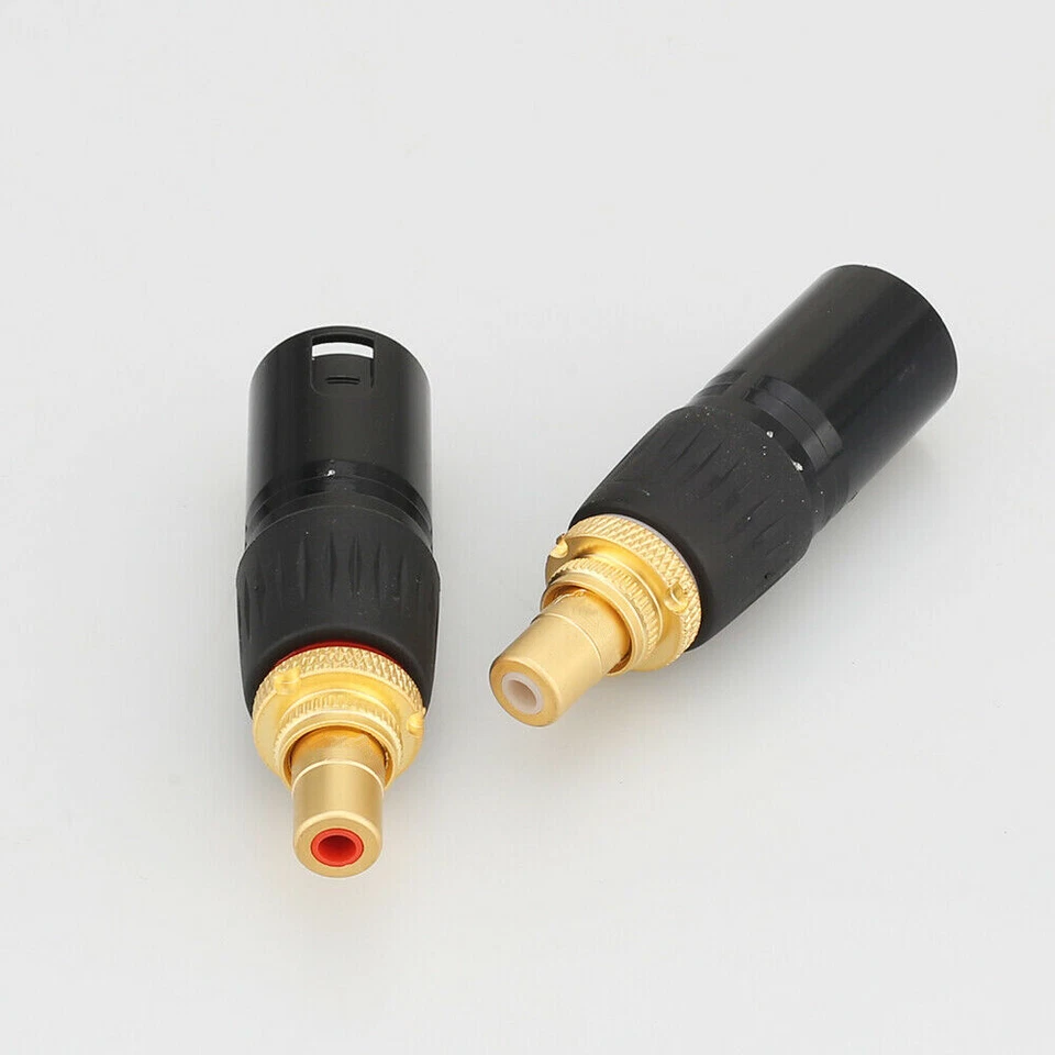 4 Pcs Neutrik Gold-Plated XLR M/Female RCA Female Interface Adapter Balance Plug - Image 4 of 4