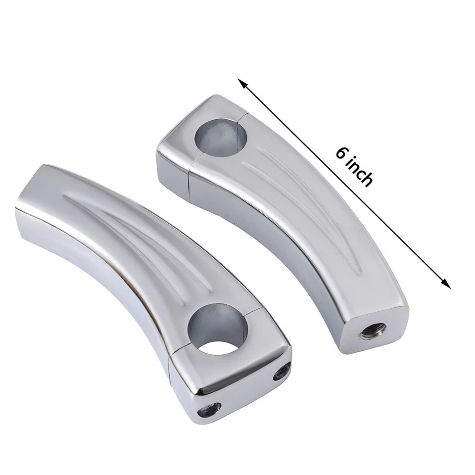 Elevadores de manillar retro de 4,5" para Honda Shadow Spirit 750 C2 VTX 1300 1800 Tourer Foto 3 de 4