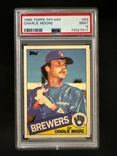 1985 Topps Tiffany #83 Charlie Moore - PSA 9