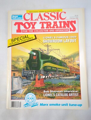 Classic Toy Trains Magazine 1992 February Lionel Special Foldout Features (FP) (