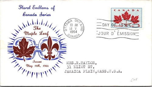 Canada 1964 FDC - The Maple Leaf - Ottawa, Ont - J6515