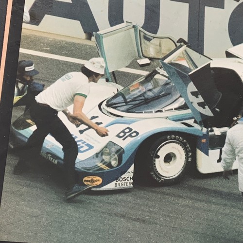 PÓSTER ORIGINAL DE FÁBRICA FITZPATRICK JDAVID PORSCHE 956 LE MANS 24 HORAS 1983 - Imagen 2 de 5