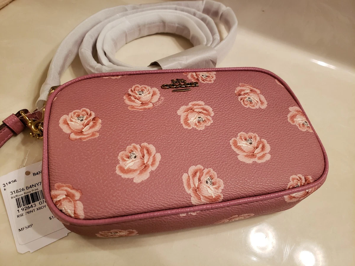 Sadie crossbody clutch with rose print hot sale