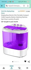 Display4top Electric Mini Portable Compact 3.6KG Capacity Washer Washing Machine