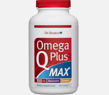 Dr. Sinatra Omega Q Plus MAX - Heart Health 100mg of CoQ10 180ct 2 PACKS