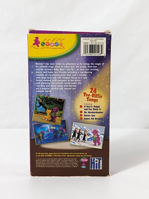 Barney's Colorful World Live! (VHS, 2004) RARE Purple 45986020949