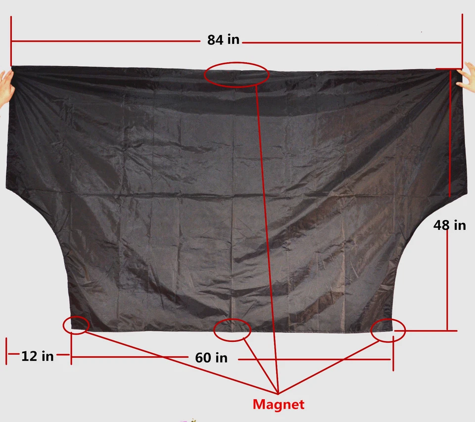 Protector de cubierta imán para parabrisas congelación polvo sol nieve hielo coche prevención nieve Foto 4 de 4
