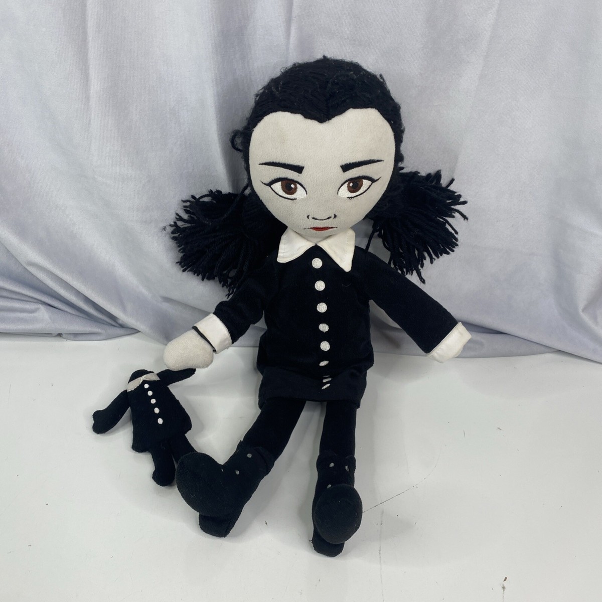 The Addams Family Wednesday Black Dress Plush Doll 20