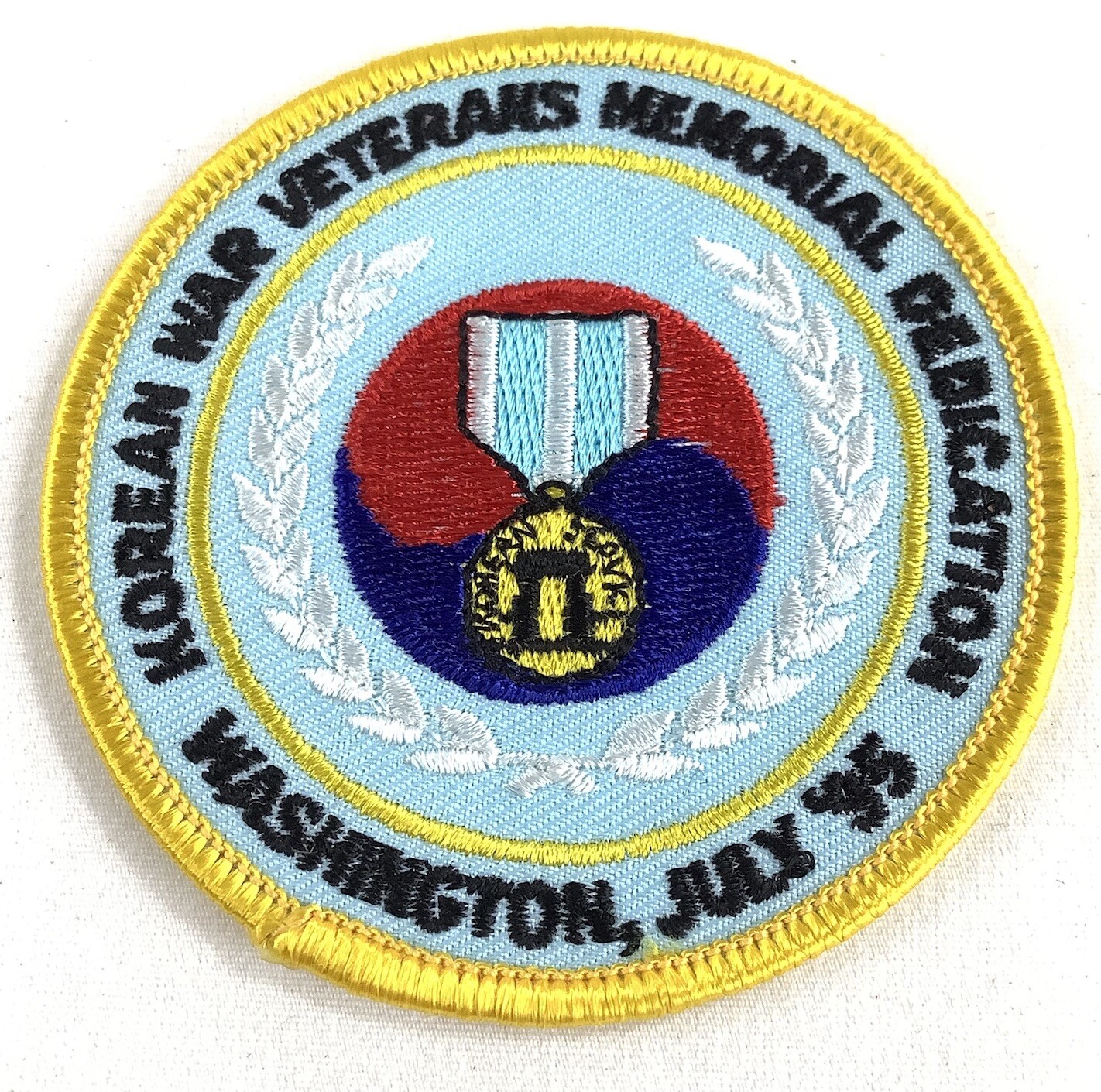 US Military Patch Korean War Veterans Memorial Dedication Embroidered Insignia