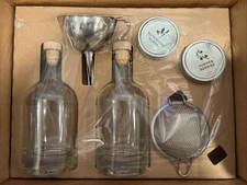 The Homemade Gin Kit 6‑Piece DIY Cocktail Kit – Make 750 ml Gin at Home – New