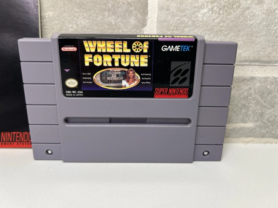 Wheel of Fortune - Super Nintendo Entertainment System, SNES - Game + Manual - Image 2 of 4