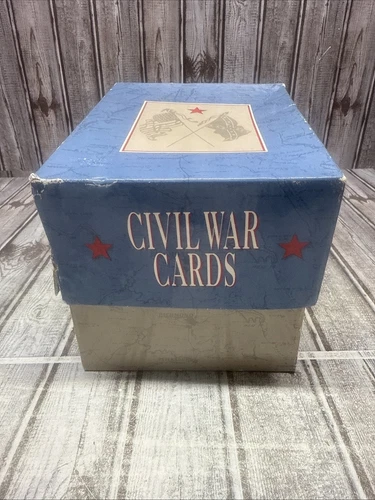 Civil War Cards Atlas Edition 1995 Hundreds Fact Cards + Dividers 15 Maps