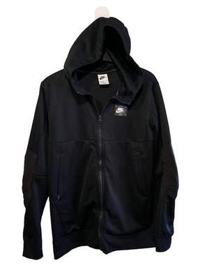 Nike Air Max Hoodie XL Full Zip Schwarz Herren Sweatshirt Sportswear Tech Fleece 