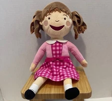 Kohls Cares Pinkalicious Victoria Kann Stuffed Pink Dress Plush Doll Toy 15”