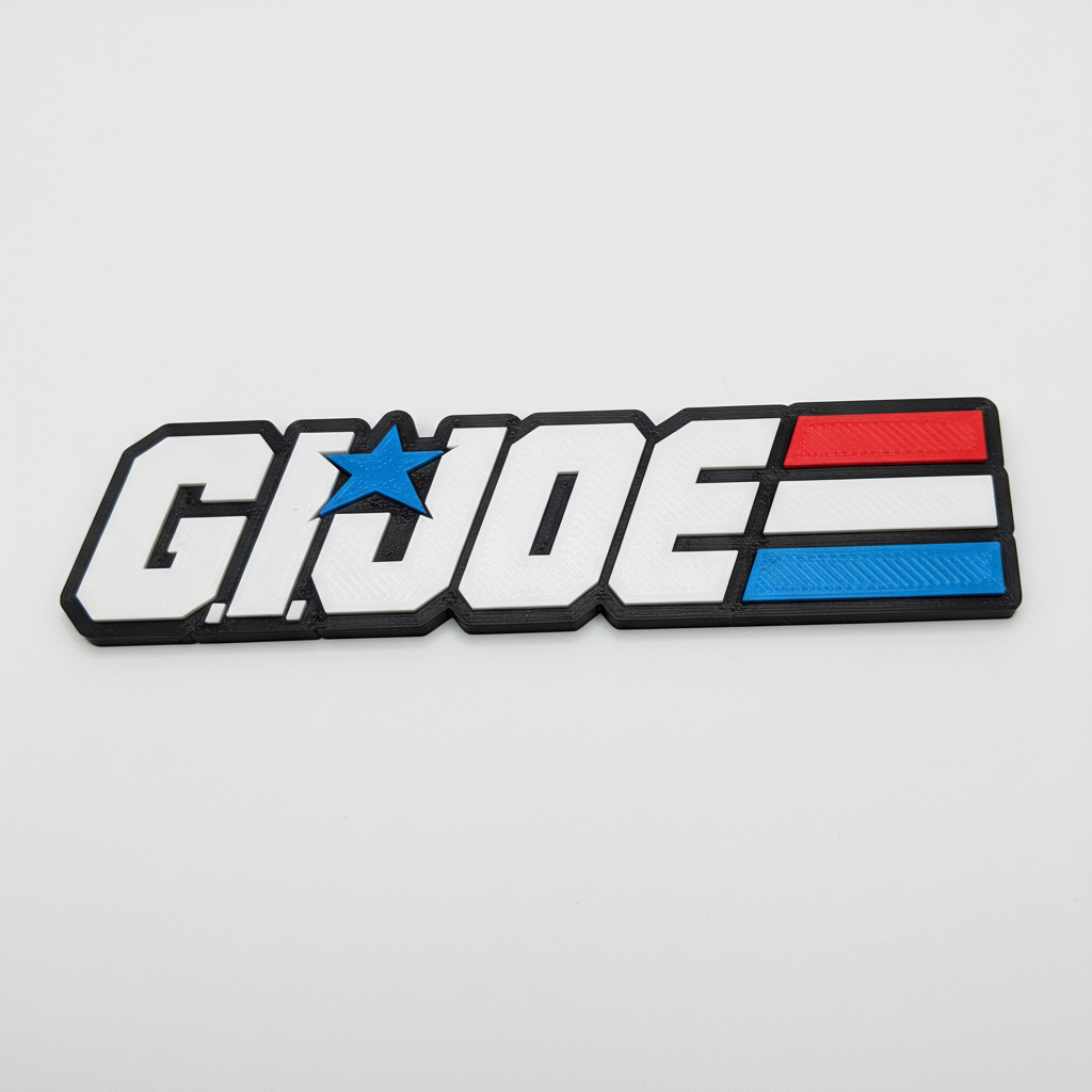 GI Joe Logo Sign Wall Desk Shelf Art Decorative Retro