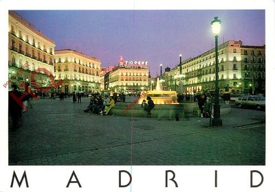 Ansichtskarte:;Madrid, Plaza Puerta Del Sol