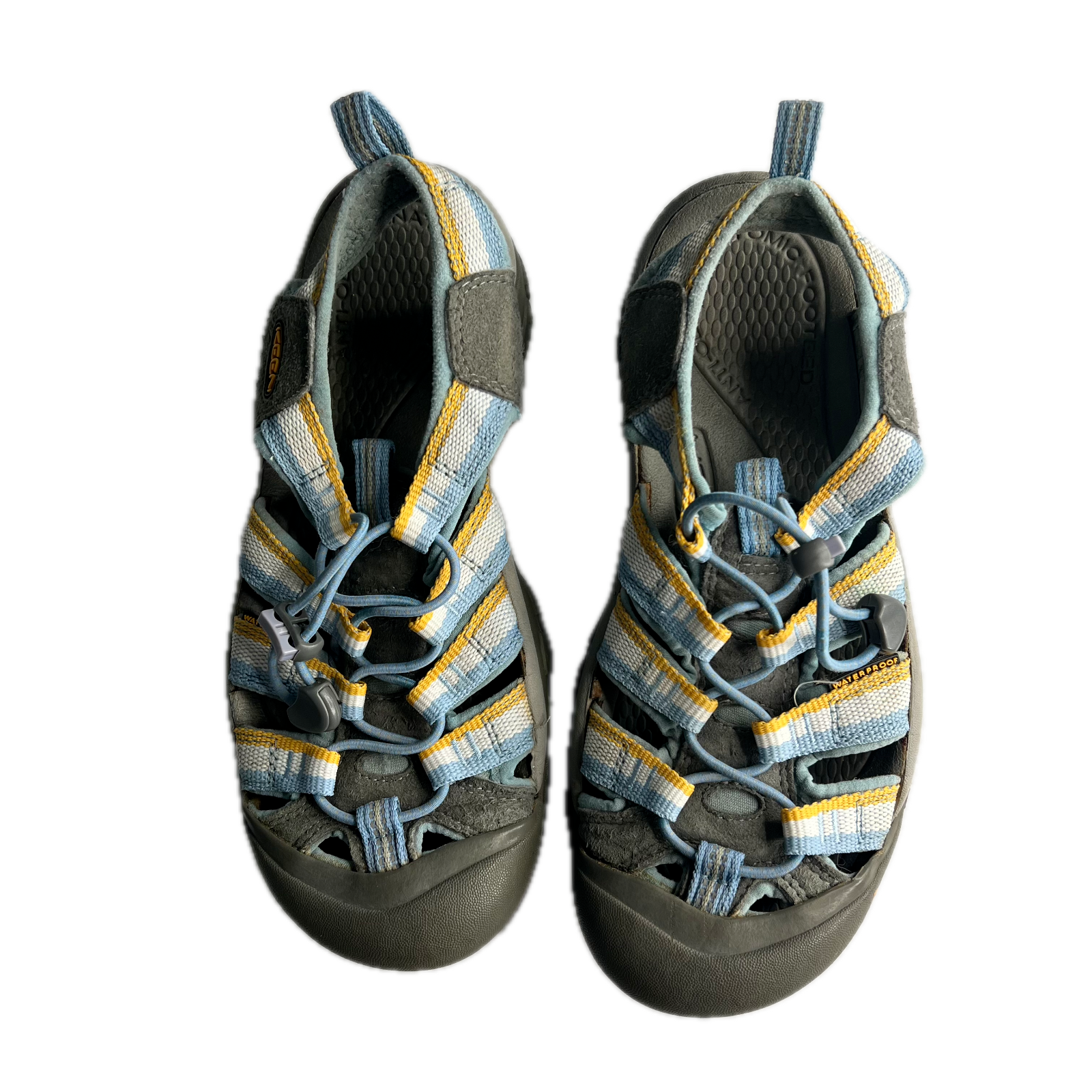 Sandali Keen donna Newport scarpe da trekking acqua blu giallo bianco donna taglia 7