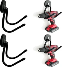 Pmsanzay 2 Pack Power Drill Tool Organizer Holder,Magnetic Black 