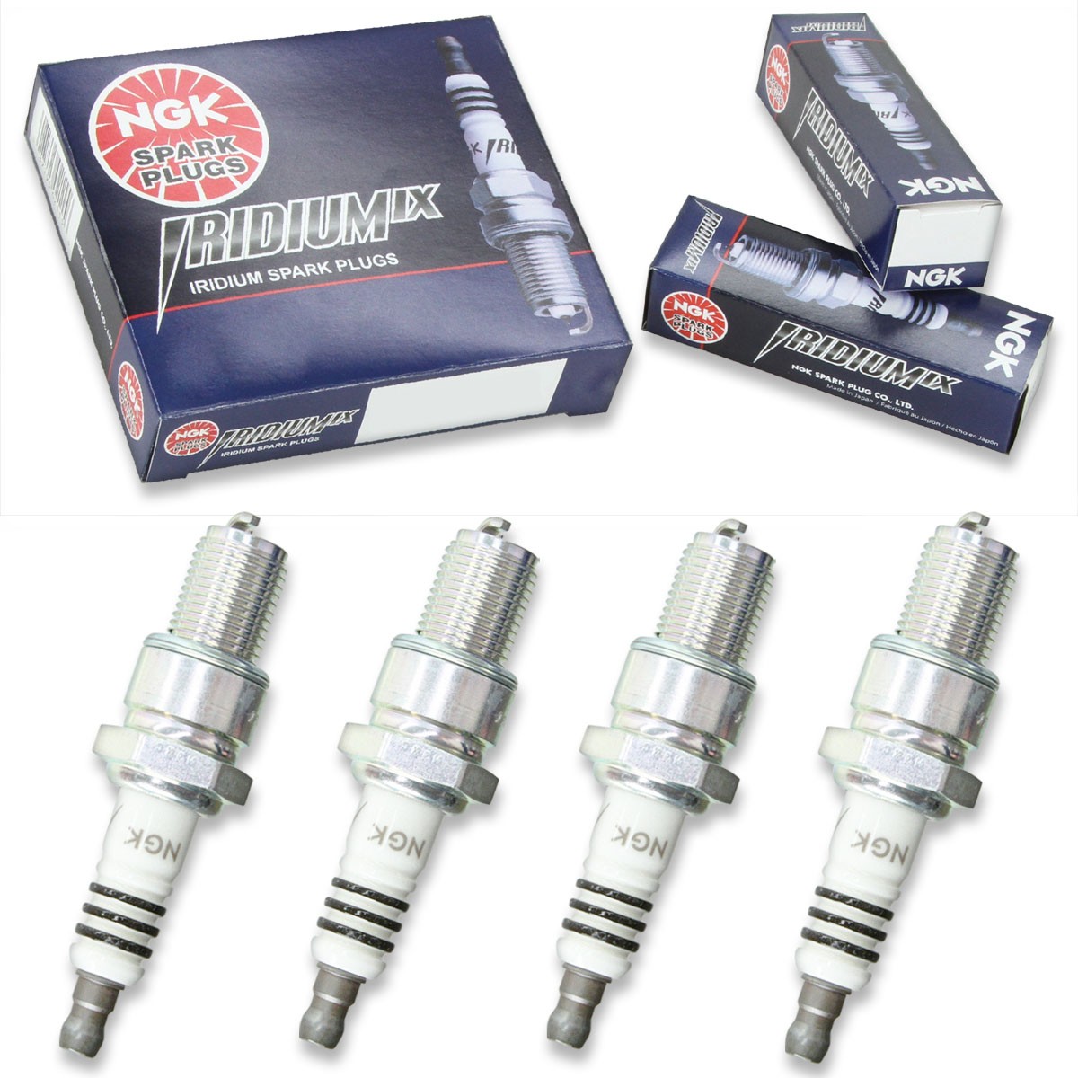 4pcs 1998 Ski-Doo Formula 500 NGK Iridium IX Spark Plugs 496cc 30ci Kit Set fg