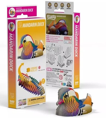 9421036940183 Kaczka Mandarynka Eugy. Eko Układanka 3D Eugy
