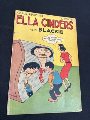 1947 Ella Cinders And Blackie #1 GOOD 2.0